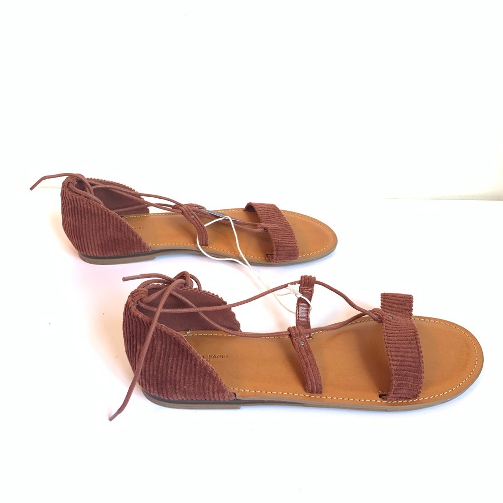 American Eagle Berry Corduroy Gladiator Sandals